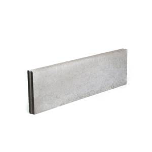 Bordure100x20x6cm gris Beton/piece