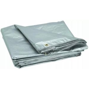 Bâche Plastique PE 6 x 8mètres ultra résistante avec oeillets/ pièce 48m2