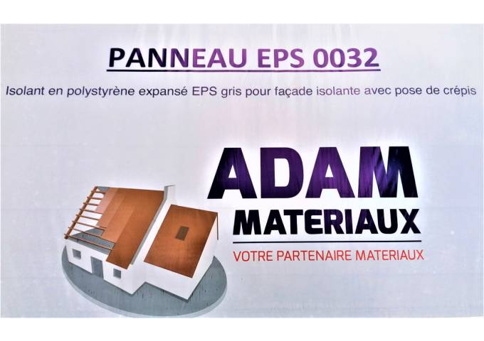 ISOLANT FACADE EPS GRIS 032 20mm Adam Materiaux ballot 15m²