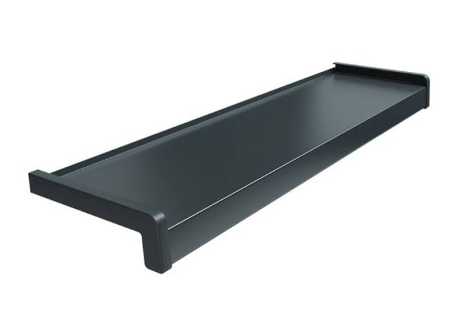 Seuil Aluminium PZA 400mm 7016 Anthracite Epaisseur 1mm pièce 6mètres