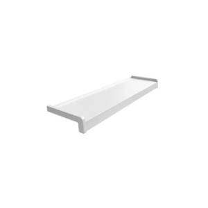 Embout-Arrêt KZ 30cm couleur 9010 Blanc pour seuil Aluminium/ paire droite et gauche