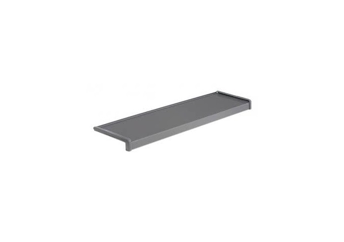 Seuil Aluminium PZA 200mm 7039 Gris Epaisseur 1mm pièce 6mètres