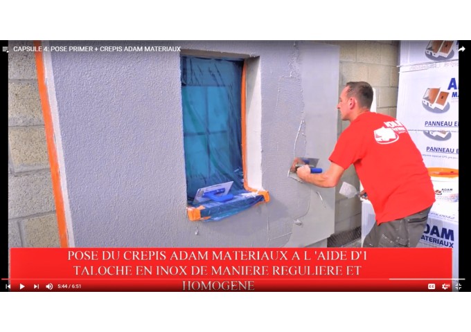 CREPIS Silicone Acrylique Adam Materiaux TO.BL001 Y 71% seau 25kg   