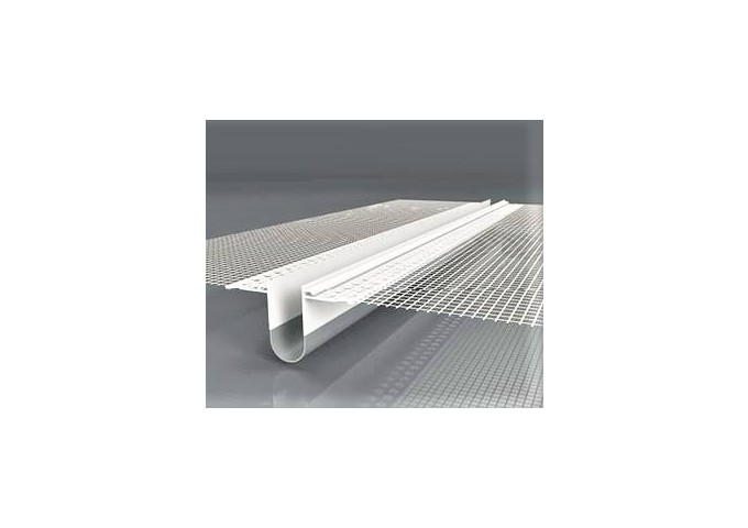 Cornière dilatation 180° LD.NH + Filet 10x10cm PVC pièce 2.5mètres