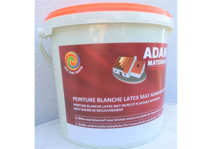 Peinture BL001 Y71 Latex Mate Intérieure Adam Materiaux murs et plafonds seau 5L