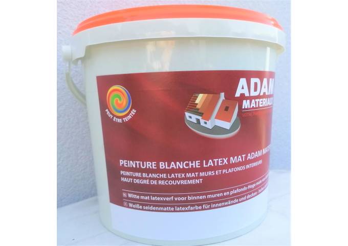 Peinture BR004 Y61 Latex Mate Intérieure Adam Materiaux murs et plafonds seau 5L