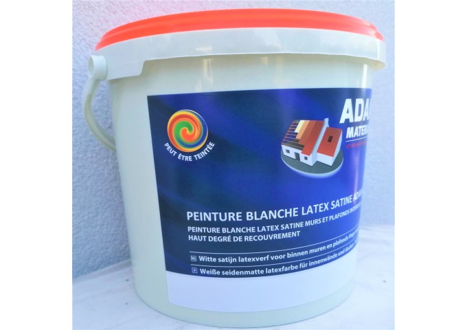 Peinture BL009 Y26 Latex Satiné Intérieure Adam Materiaux murs et plafonds seau 5L