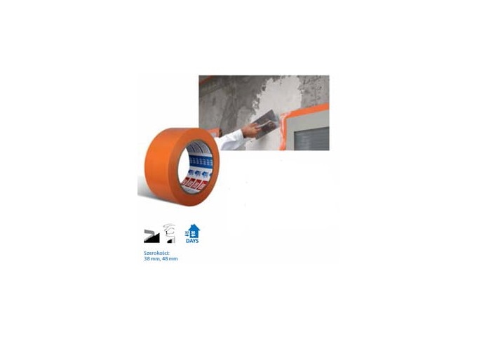 Tape . Ruban adhésif 38mm orange 397 Scley Rouleau 33mètres