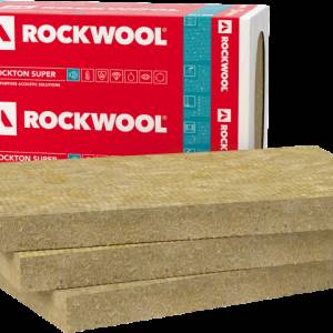 Rockwool Rockton SUPER 15cm Isolant laine de roche RIGIDE et ACOUSTIQUE en panneau/ ballot 2.44m²