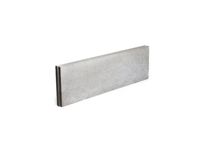 Bordure100x20x10cm gris Beton piece