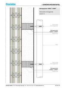Blochet de montage 1000x160x100mm VARIR rectangulaire Dosteba 1 mètre