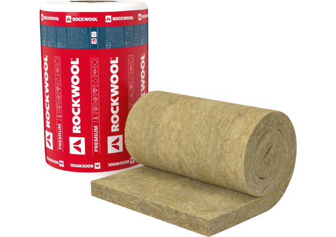 Rockwool TOPROCK PREMIUM 035 20cm 2.5x1mètre laine de roche RF rouleau 2.5m²