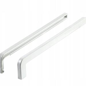 Embout-Arrêt KZ 30cm couleur 9010 Blanc pour seuil Aluminium/ paire droite et gauche