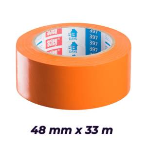 Tape orange 48mm LARGE 397/ rouleau 33mètres