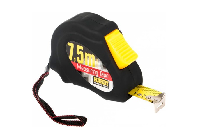 Mètre ruban 25mm x 7.5 mètres sous blister pièce