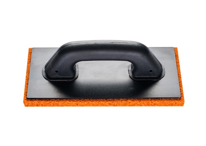 Taloche plastique Profi 280x140mm + éponge orange épaisseur 18mm pièce