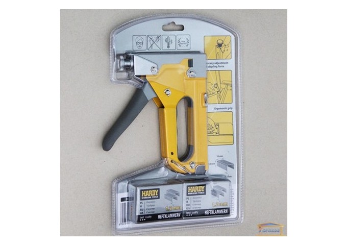 Agrapheuse jaune + 1000 agraphes 1.2mm inclus Hardy pièce