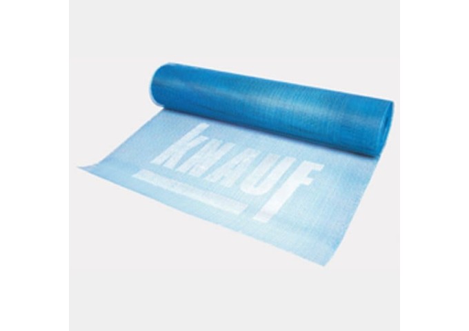 Filet Treillis armature BLEU Knauf Profix 110gramme pour plafonnage.cimentage rouleau 50m²