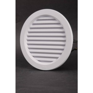 Grille ronde blanche ventilation + moustiquaire 120mm/ pièce