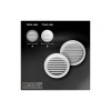 Grille ronde blanche ventilation + moustiquaire 120mm pièce