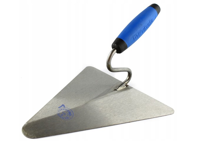 Truelle pour maçon triangulaire 220x215mm en acier 1.2mm Kubala 0802 pièce