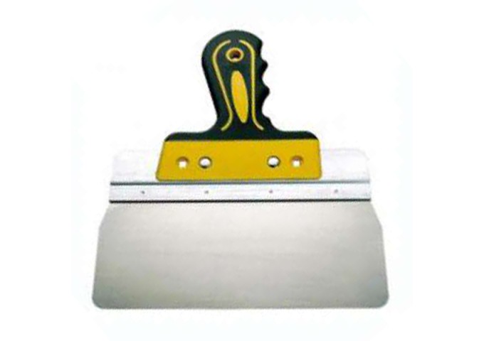 Couteau . Spatule Lisse à enduire 170x155mm en acier avec poignée en résine 2K Hardy pièce