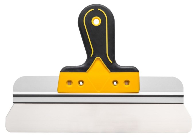 Couteau. Spatule Lisse à enduire 500x100mm en acier avec poignée en résine Hardy pièce