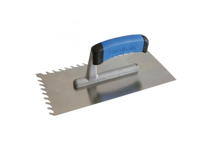 Platresse Dentelée oblique 8x8mm pour carreleur en acier 270x130mm Kubala 0487 pièce