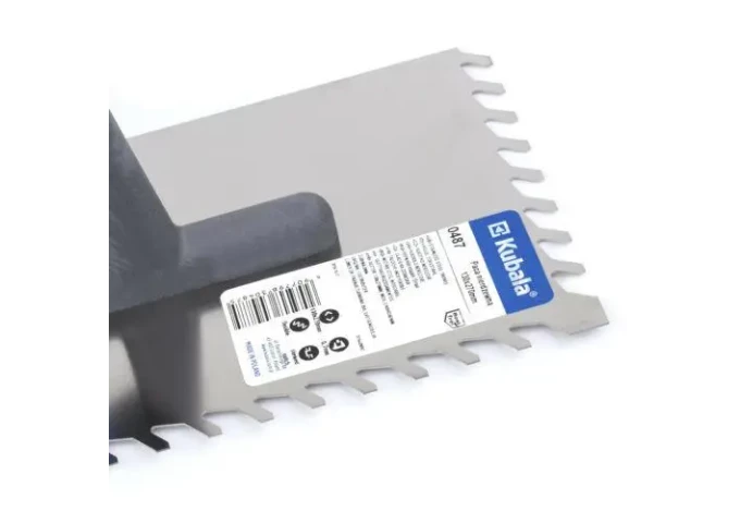 Platresse Dentelée oblique 8x8mm pour carreleur en acier 270x130mm Kubala 0487 pièce