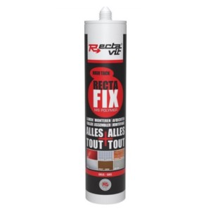 RECTAFIX Tout + Tout colle de montage polymère gris Rectavit/ cartouche 290ml