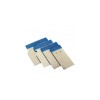 Couteau mastic avec poignée en résine bleu acier inoxydable 4pièces