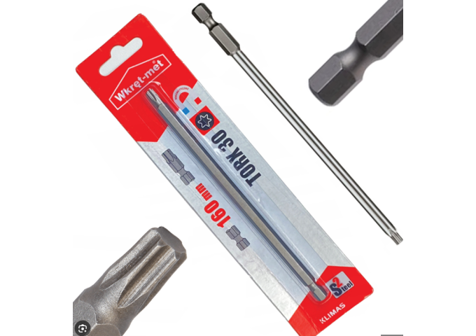 Bit Torx TX.30 160mm Wkret.Met pièce
