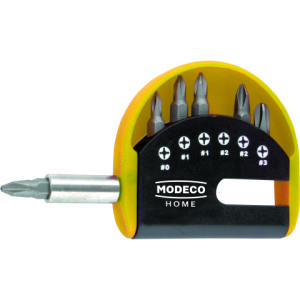 Set de 6 Bits 25mm CR-V avec poignee Modeco/ pièce