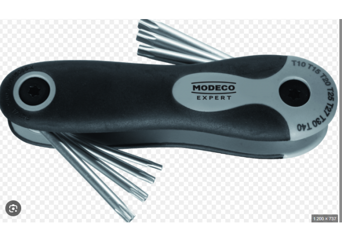 Set de 7 Clefs Allen torx T10.T40 Modeco Set