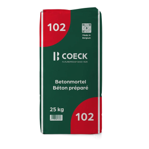 Béton préparé C20/25 25 kg 102 Coeck/ sac 25kg