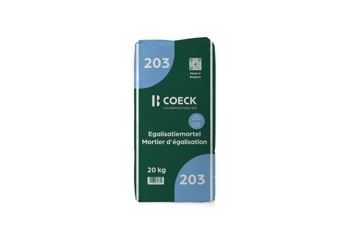Sac Egaline 203 CT C25 F5 pour couche de 1 à 40mm epaisseur Coeck sac 20kg