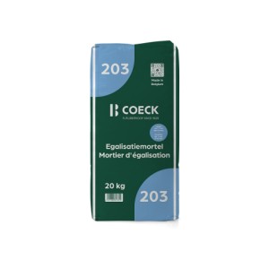 Sac Egaline 203 CT C25 F5 pour couche de 1 à 40mm epaisseur Coeck/ sac 20kg