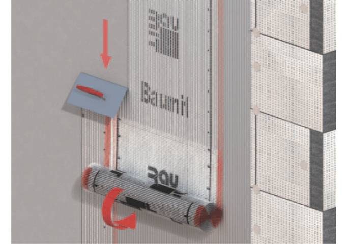 Filet treillis Armature BAUMIT Startex A pour facade 145gramme rouleau 55m²