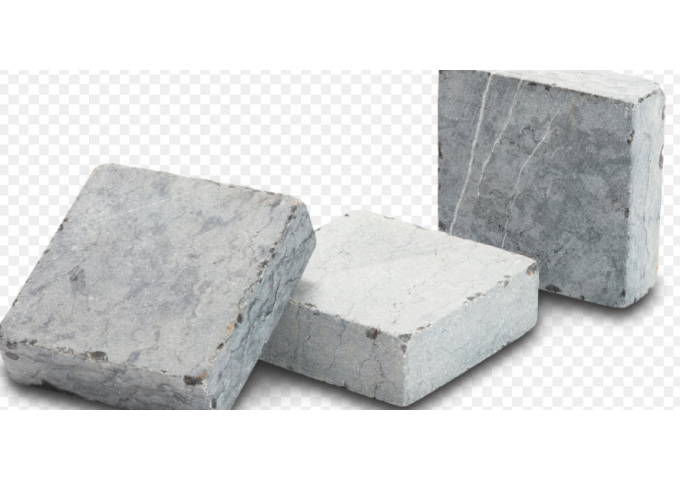 Pavé 20x20x5cm en pierre bleu Vietnam Tambouriné pièce