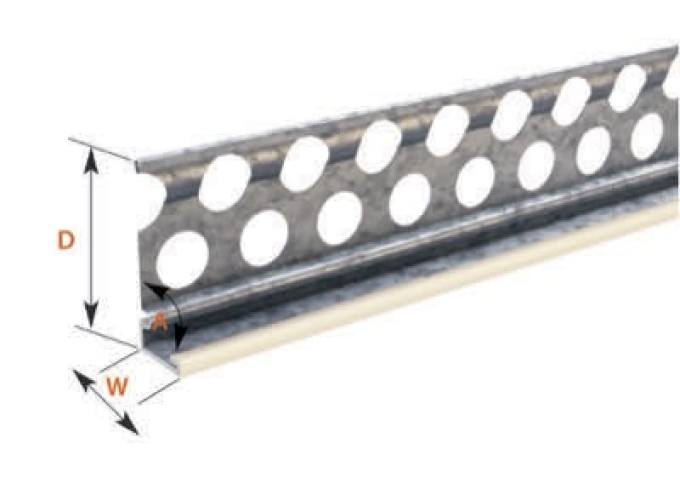 Cornière ARRET 14mm pour coin et départ avec bord PVC blanc catnic 6225 pièce 3mètres