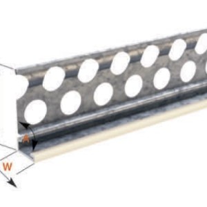 Cornière ARRET 14mm pour coin et départ avec bord PVC blanc catnic 6225/ pièce 3mètres