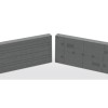 ISOLANT FACADE EPS KNAUF 12CM ETIXX GRIS 031 avec MARQUAGE pour colle et Cheville 0.72m²