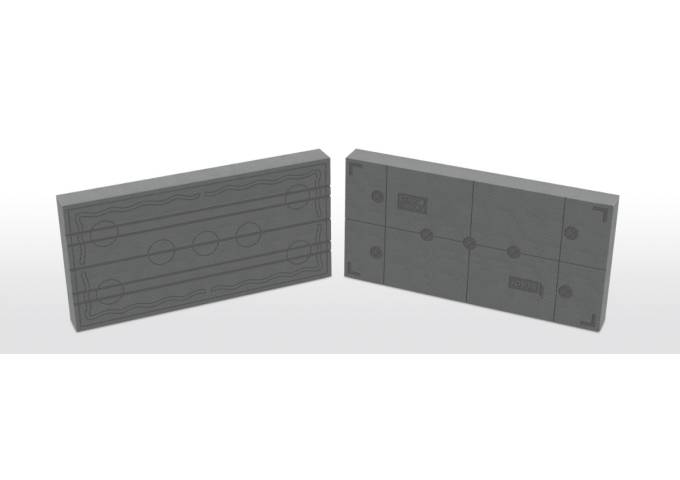 ISOLANT FACADE EPS KNAUF 15CM ETIXX GRIS 031 avec MARQUAGE pour colle et Cheville 0.72m²