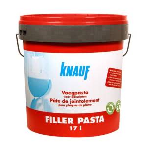 Knauf Filler Pasta remplissage et finitions joints placo/ Seau 17Litres