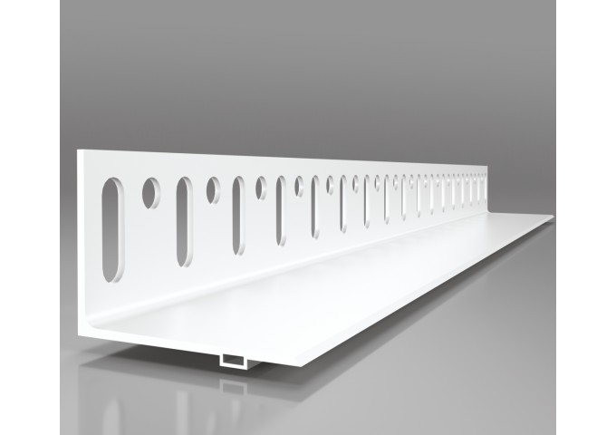 Cornière.Rail départ 200x10x4cm LW.L PVC pièce 2mètres