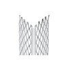Cornière COIN 53x53mm + bord PVC blanc Catnic 6028 pièce 3mètres