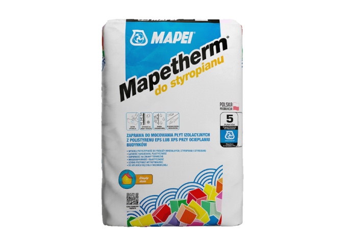 Mapei Mapetherm colle grise pour le collage Isolants EPS palette 48 sacs x 25Kg 1200Kg