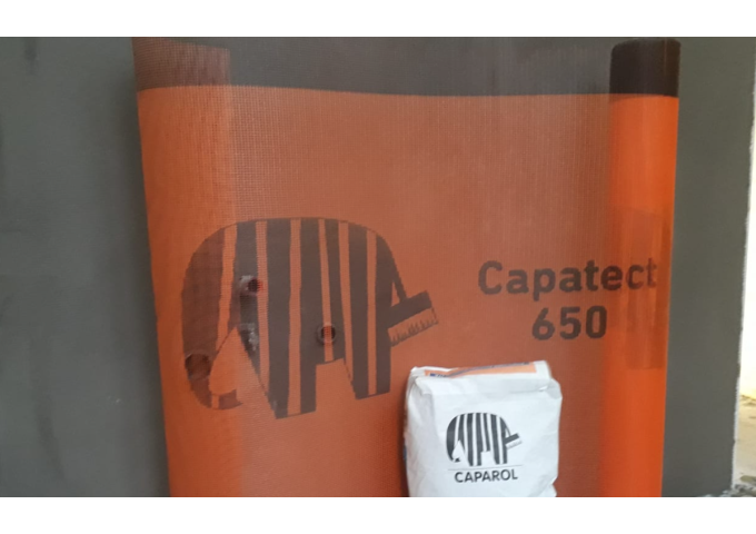 Filet treillis Armature orange CAPAROL Capatect 650 pour facade 165gramme rouleau 55m²