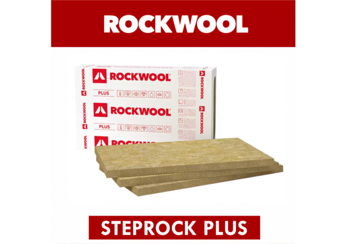 Rockwool STEPROCK Plus 2cm Panneau laine de roche RIGIDE pour SOLS Ballot 7.2m²