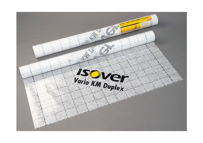 Isover Vario 27002 KM DUPLEX pare vapeur.frein vapeur 40x1.5mètres Rouleau 60m²